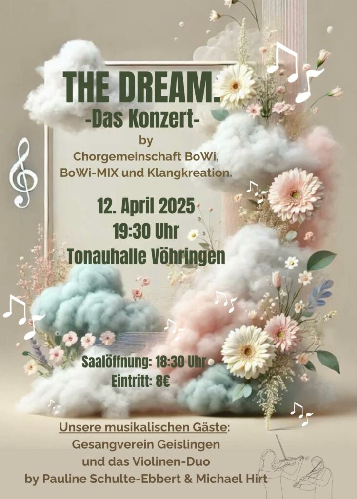 Konzert Chorgemeinschaft BoWi mit Gästen @ Tonauhalle Vöhringen
